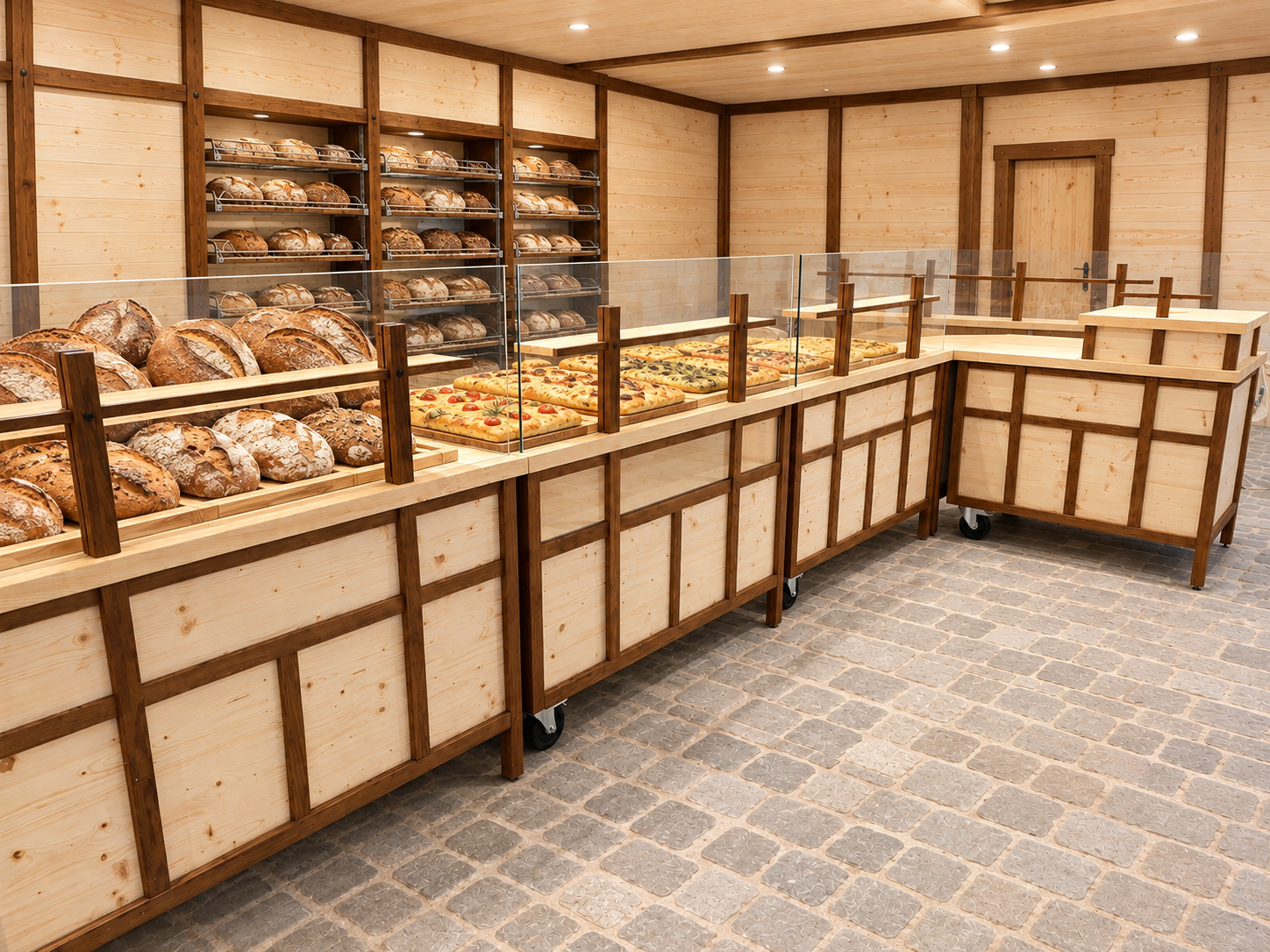 Boulangerie rustique aux pains artisanaux